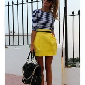 Yellow Zara Skirt